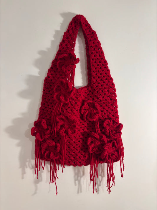 Red Bloom Bag